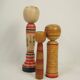Lot de 3 poupées japonaise kokeshi