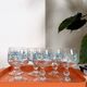 Set of 6 Arcopal Veronica Myosotis wine glasses
