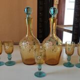 Old enamelled liquor service