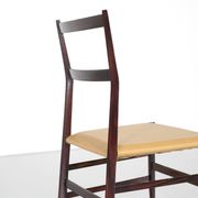 "Superleggera" chair in wood, created by Gio Ponti for Cassina, Italy.