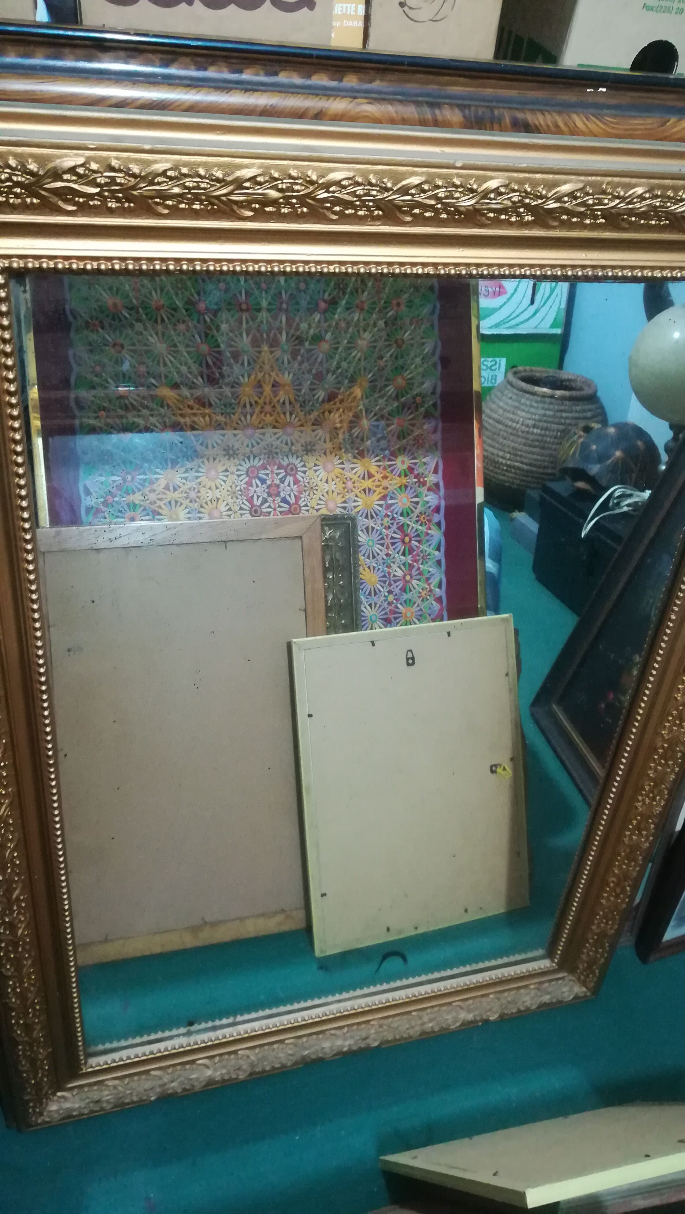 Classic golden mirror - KZ037hT