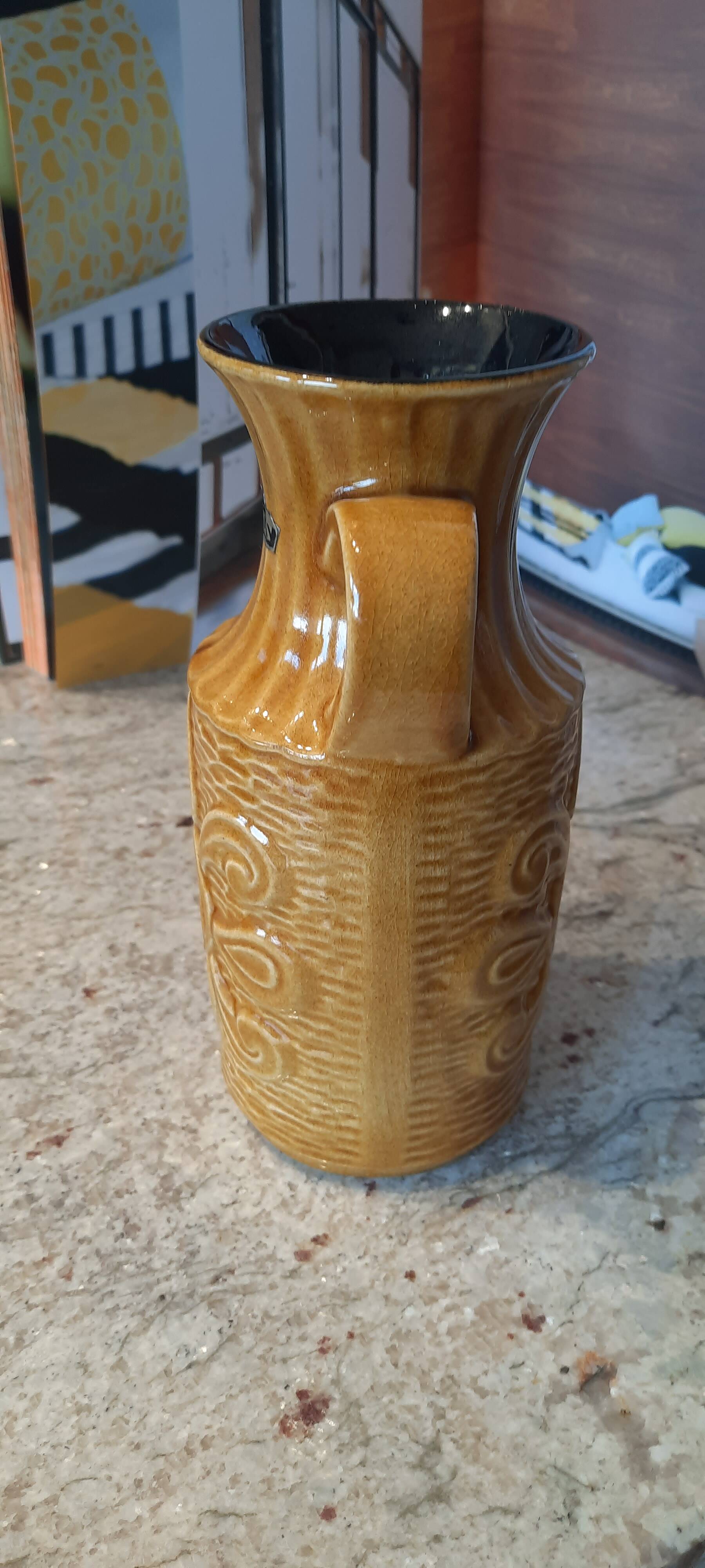 Numbered ceramic vase Germany Vintage