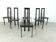 Italian Model Regia dining chairs by Antonello Mosca for Ycami, 1980s