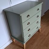 Commode scandinave vert forêt