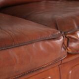 Roche Bobois 3-seater leather sofa
