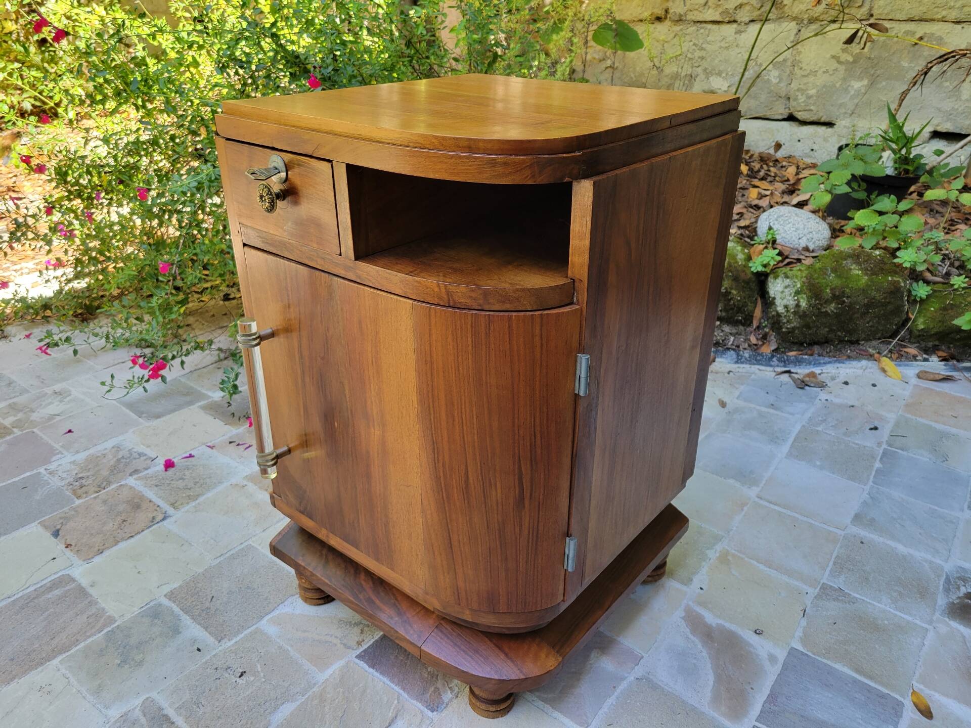 Art Deco bedside table or side table from the 1930s.