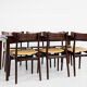 Midcentury Danish dining table in rosewood by Bramin 1960s