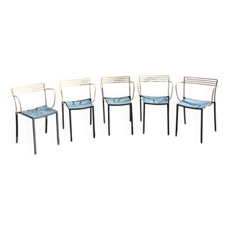 5 fauteuils « piccolo » de Pascal Mourgue pour Fermob