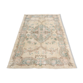 Geometric Oushak Floral Carpet