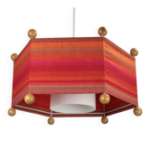 Hexagonal Pendant Lamp, North Sweden — 1960s/1970s