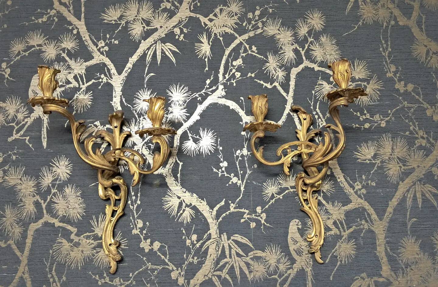 Paire d appliques en bronze 42 x 28