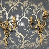 Paire d appliques en bronze 42 x 28