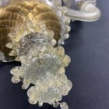 Large two-light wall lamp in Murano glass Venice