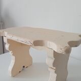 Antique carved solid wood stool