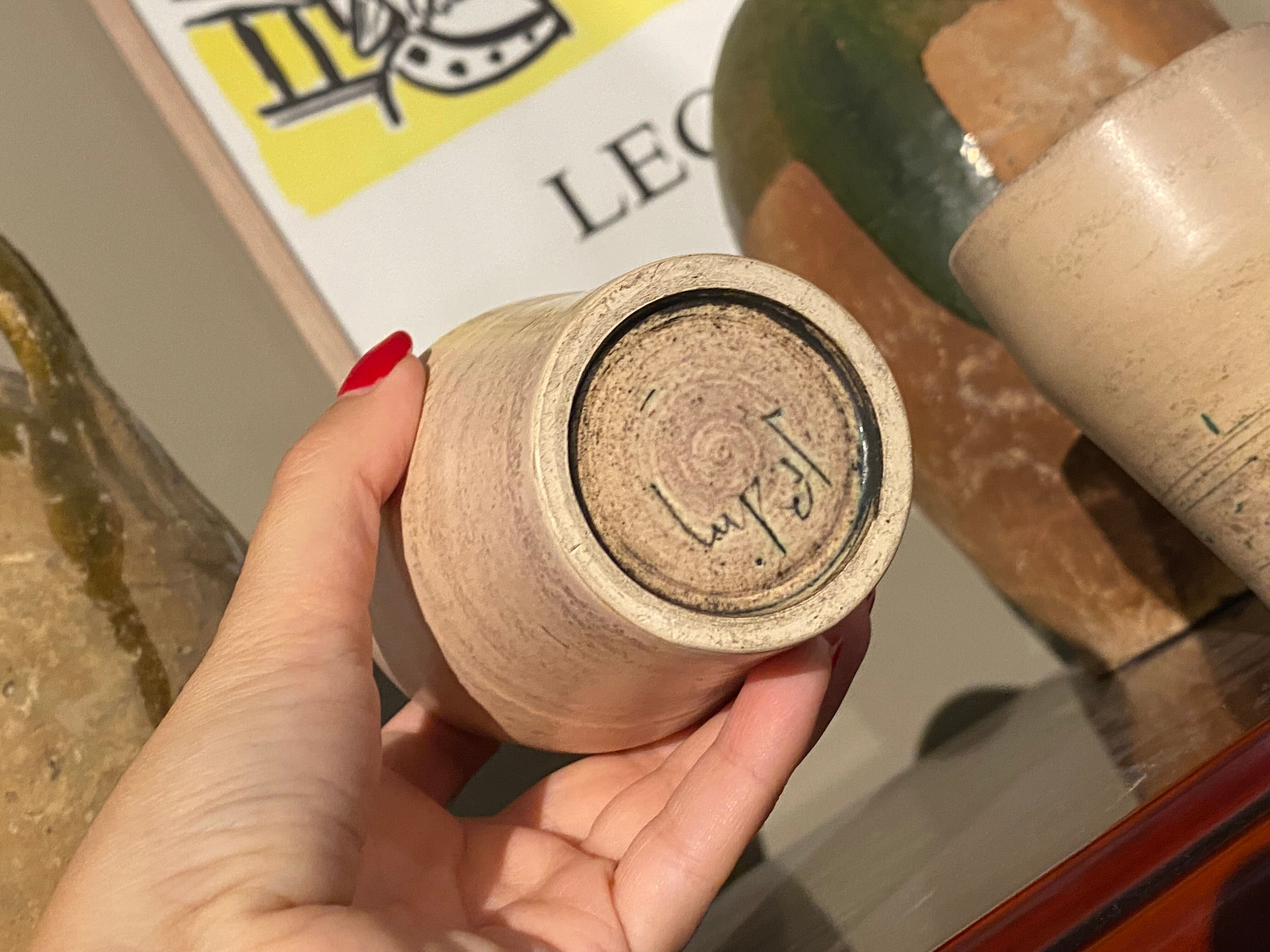 Lot de trois verres en céramiques Jacques Blin