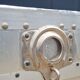 Riveted metal transport trunk