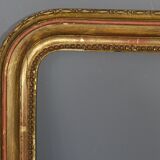 Old frame with doucine gilded stucco wood