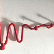 Wall coat rack vintage dog Ikea, 90s