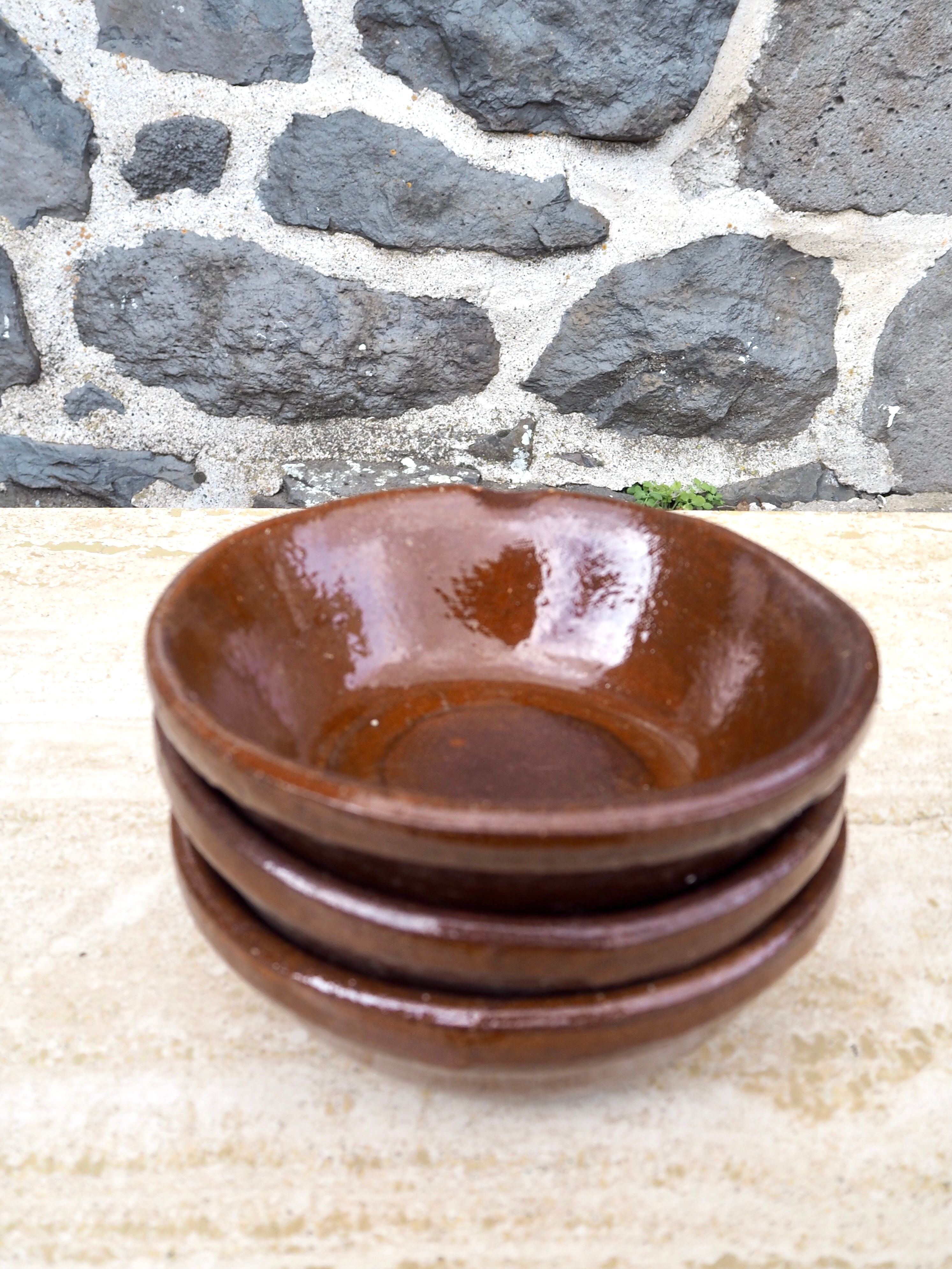 Set of 3 XL stoneware cups