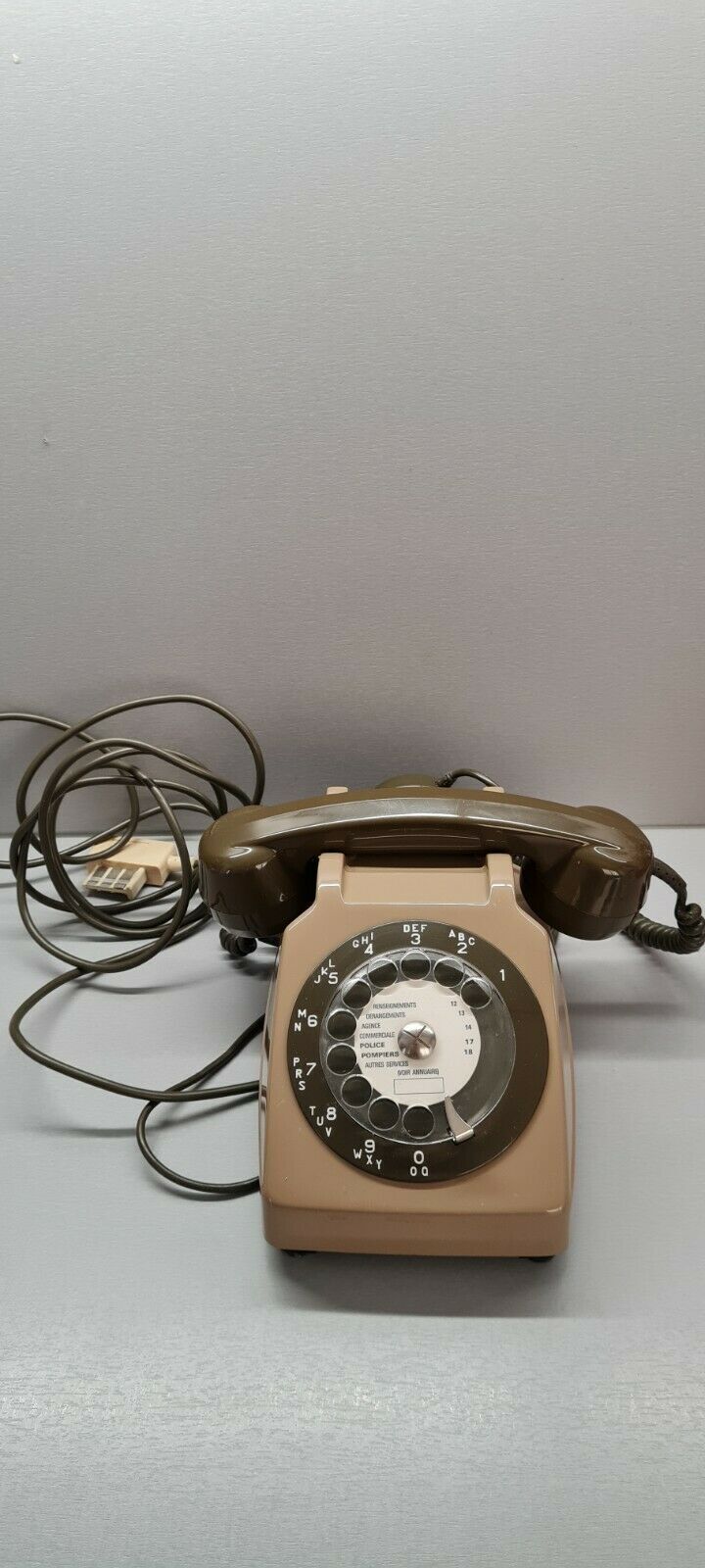 Socotel S63 vintage dial brown phone