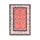 Vintage Turkish Oushak Handmade Wool Cotton Red Area Rug 130x190