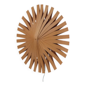 Applique soleil en bois 1960