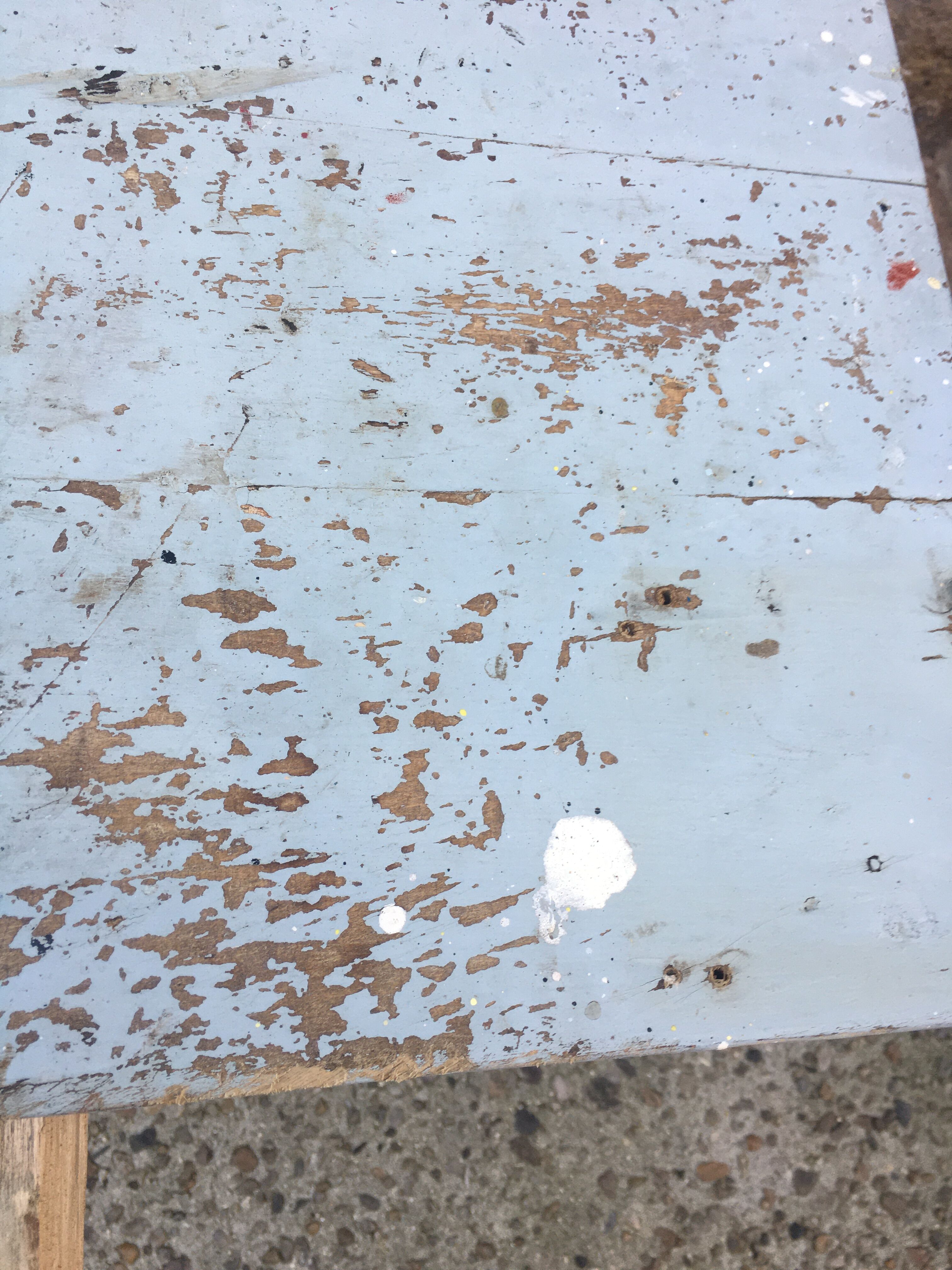 Small wooden farmhouse table