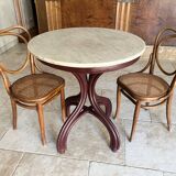 Thonet Table No. 8 from 1888 Café Museum after Adolph Loos marble top