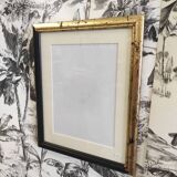 Black frame and gold leaf