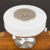 Lampe de table italienne Space Age avec abat-jour en verre de Murano, années 1970.