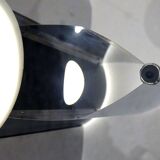 Space age Italian coffee table in steel with lighting, 1970s