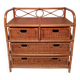 Commode rotin et bambou