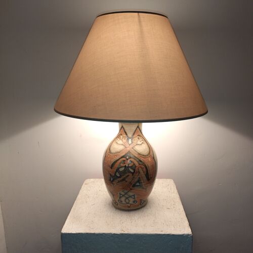 Lampe céramique Ireland pottery années 80 castle connell