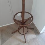 Wooden parrot coat rack - old style curved wood - 12 bells