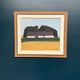 Original Swedish Oil on Canvas – "Farm" by Eric Julius – Signed – Vintage & Framed – 61 × 53 cm (24" × 20.9")