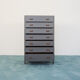 Cabinet from optical chest of drawers wood metal bone 1940s modern vintage