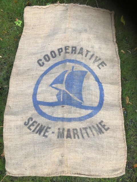 Sac en toile de jute "coopérative Seine Maritime ... Rouen."
