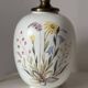 Lars Thorén RÖRSTRAND lampfoot, ceramic, handpainted, "wildflowers" floral