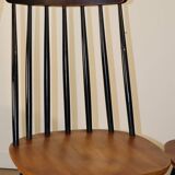 Set of 4 vintage wooden chairs, 1960.