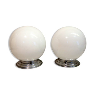 Opal globe suspension pair