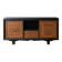 Buffet in Art Deco style made of blackened wood and carved oak.