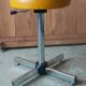 KOR telescopic stool in leatherette