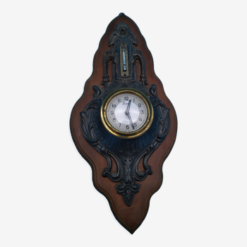 Horloge art déco avec thermomètre, marque Scout