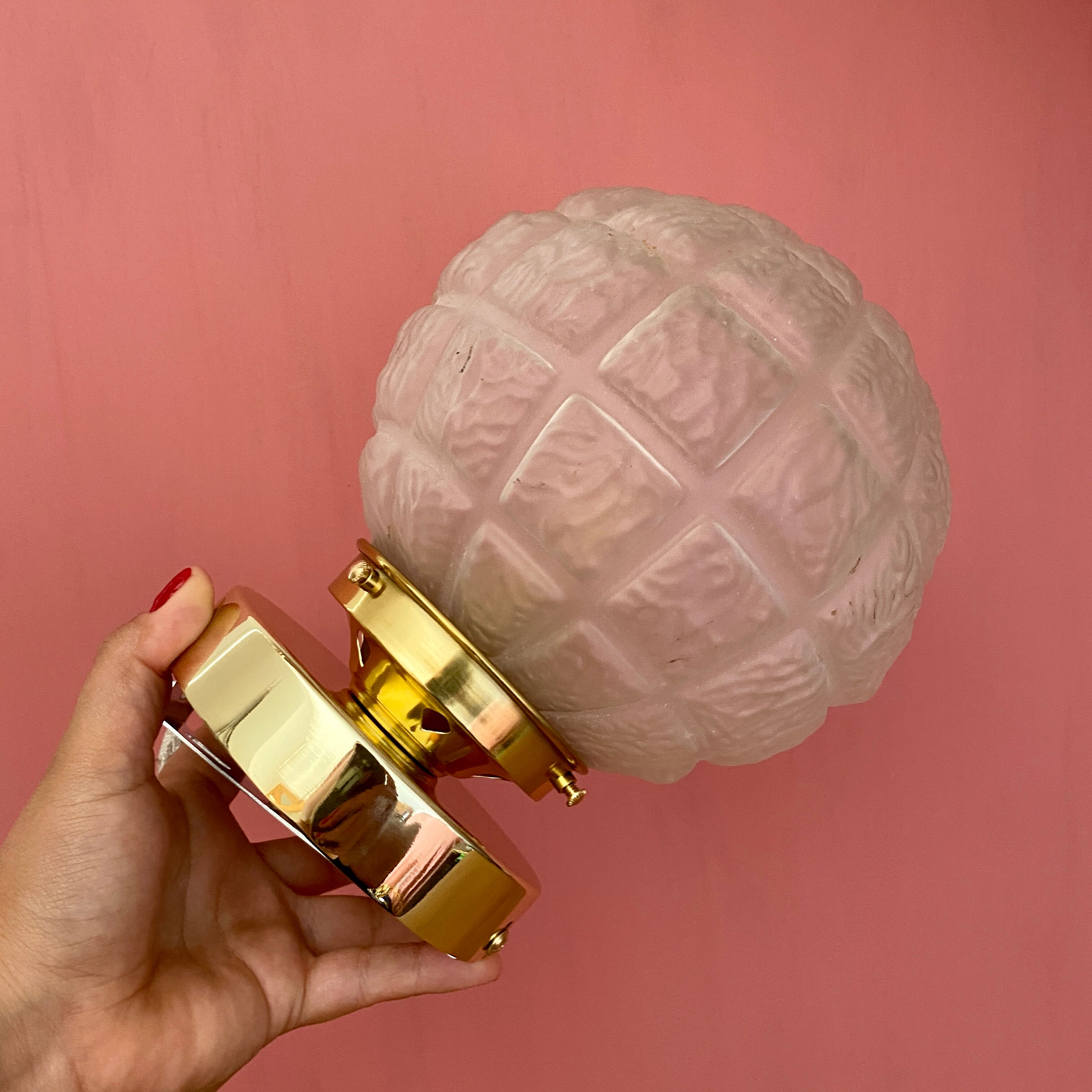 Wall lamp vintage art deco globe