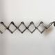 Industrial Black Scissor Wall Lamp, 1950s