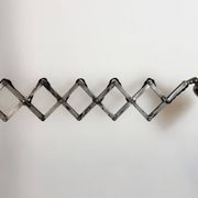 Industrial Black Scissor Wall Lamp, 1950s