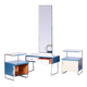 Czech Bauhaus Bedside Tables in Chrome and Lacquered Wood, 1930s, Set of 2