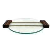 Plateau en verre art déco, France années 1930