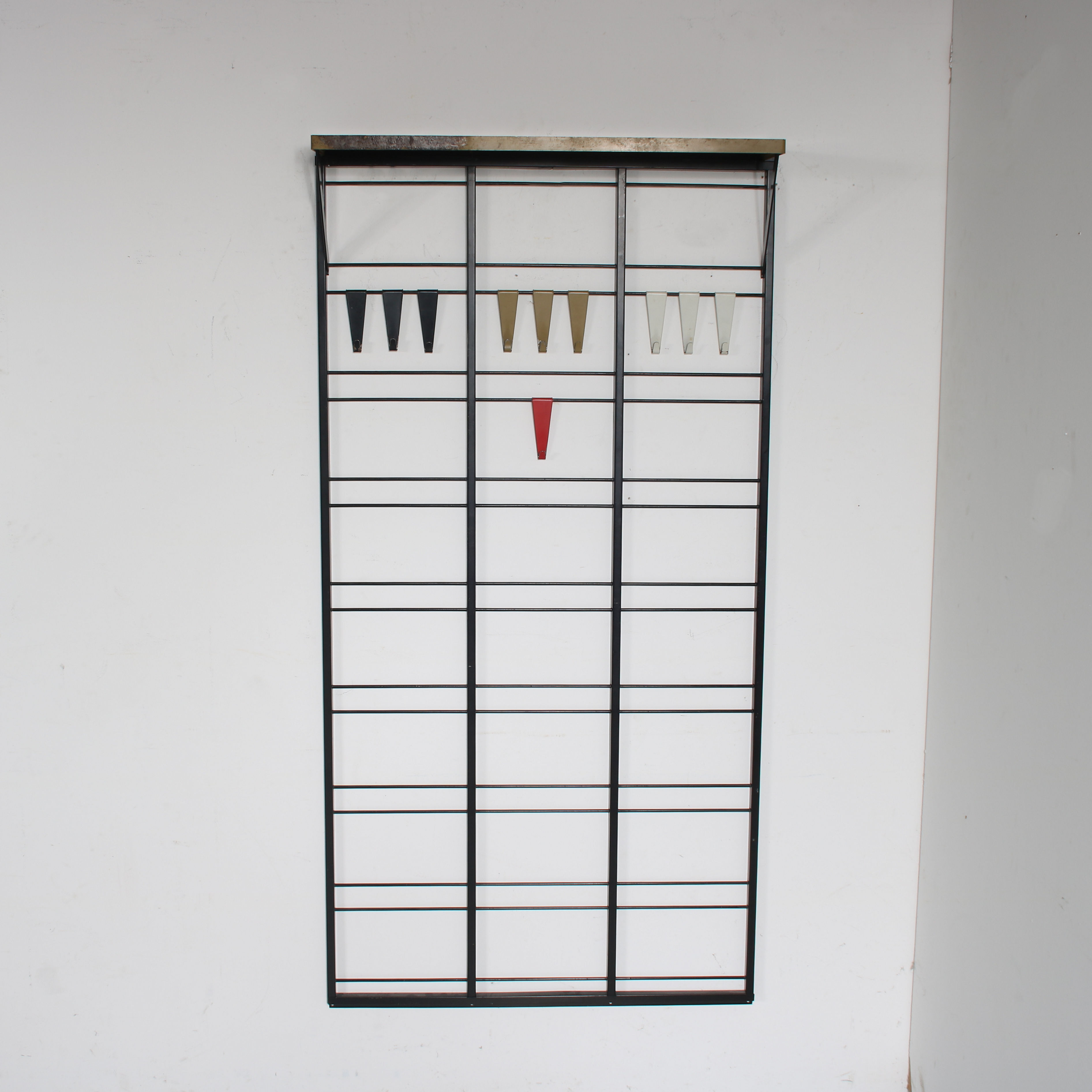 1950s “Tone Ladder” Coat rack by Coen de Vries for Pilastro, Netherlands
