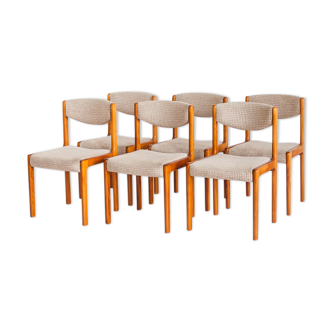Ensemble de 6 chaises salle à manger vintage - France, années 1970.